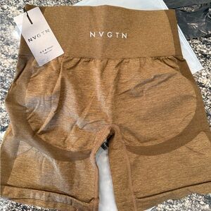 NVGTN Women's Athletic Brown Shorts